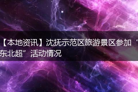 【本地资讯】沈抚示范区旅游景区参加“东北超”活动情况