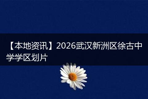 【本地资讯】2026武汉新洲区徐古中学学区划片