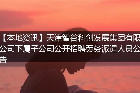 【本地资讯】天津智谷科创发展集团有限公司下属子公司公开招聘劳务派遣人员公告