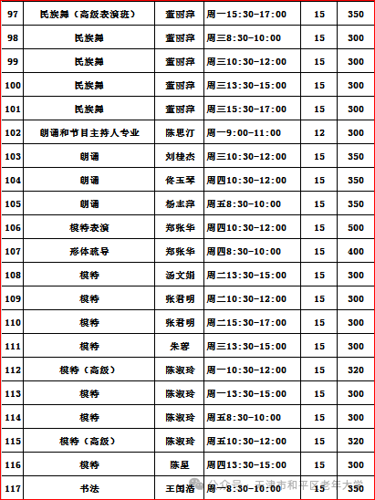 【本地资讯】天津市和平区老年大学2026年秋季班招生简章