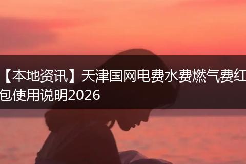 【本地资讯】天津国网电费水费燃气费红包使用说明2026